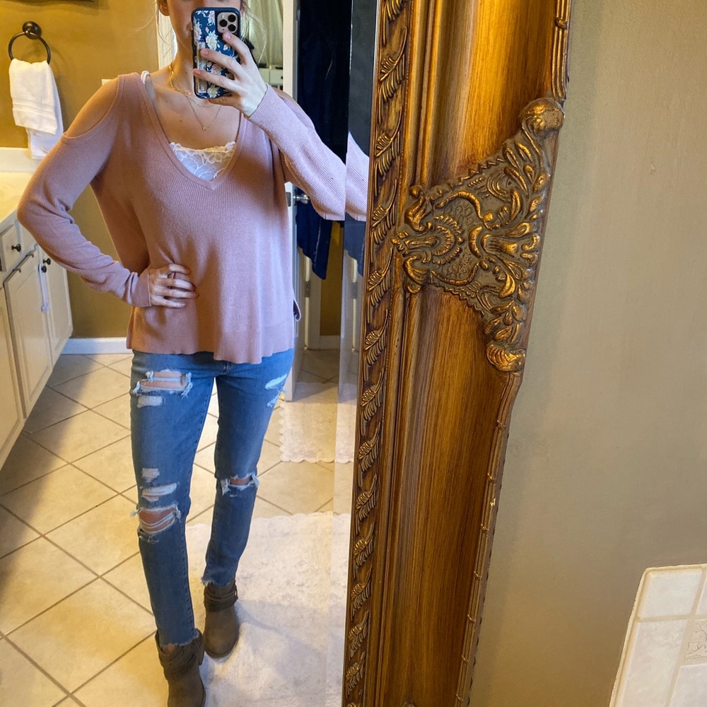 Pink sweater